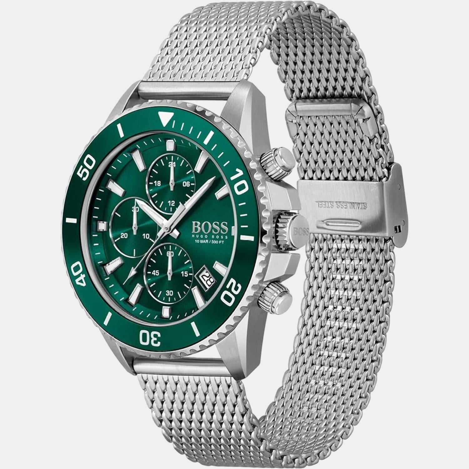 Admiral Men Quartz Green Dial Chronograph Stainless Steel Watch 1513905