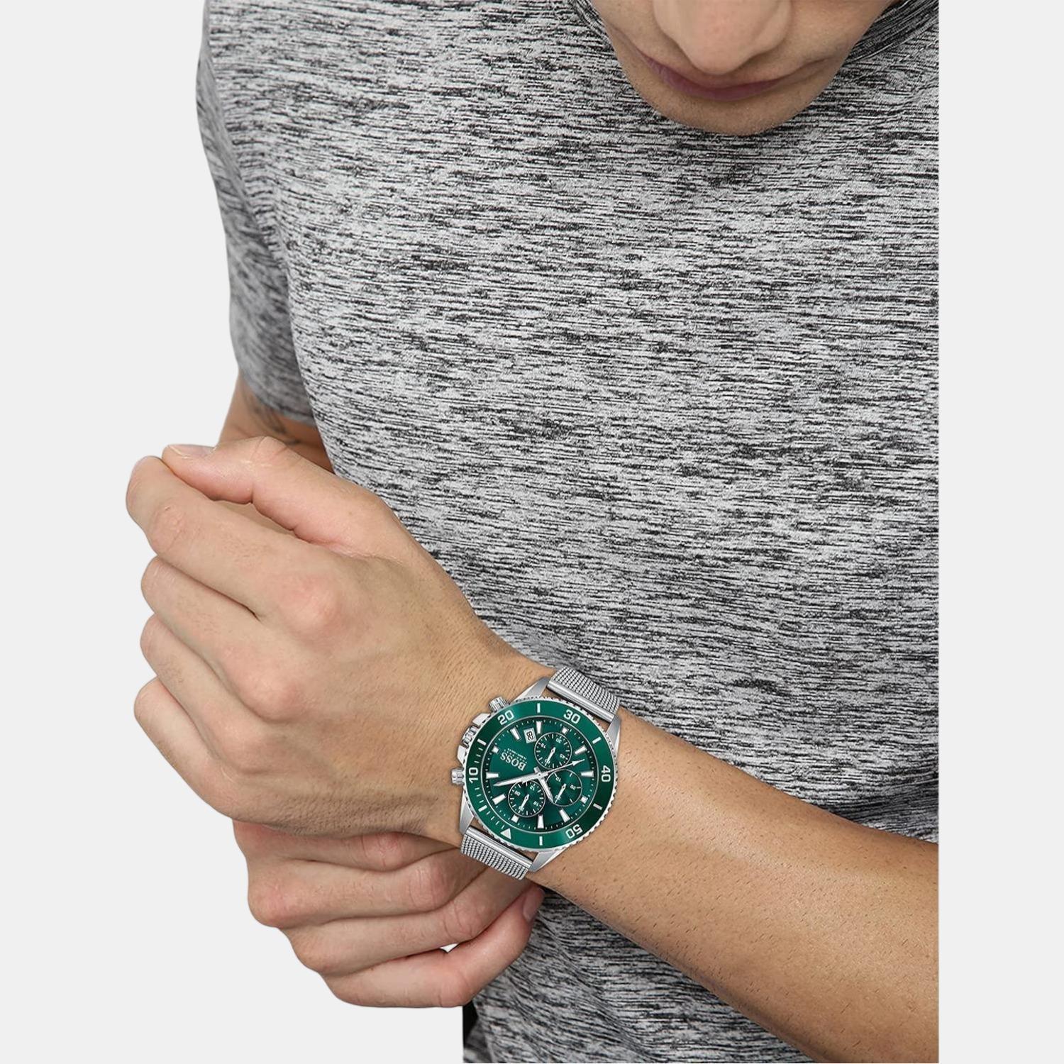 Admiral Men Quartz Green Dial Chronograph Stainless Steel Watch 1513905