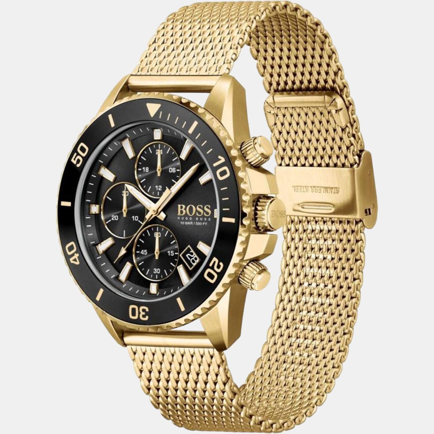 Admiral Men Quartz Black Dial Chronograph Stainless Steel Watch 1513906