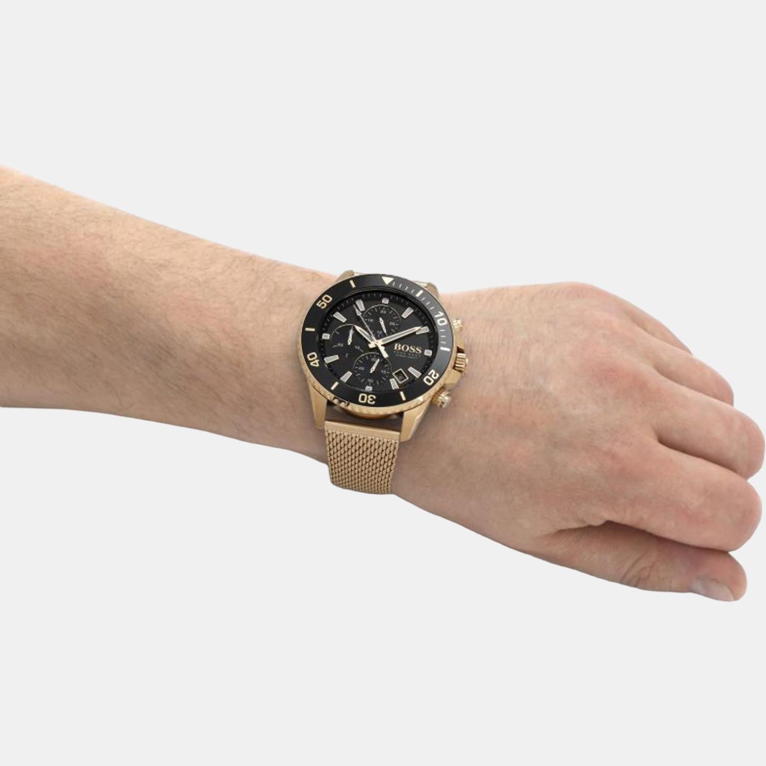 Admiral Men Quartz Black Dial Chronograph Stainless Steel Watch 1513906