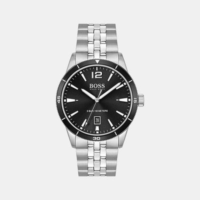 Drifter Men Quartz Black Dial Analog Stainless Steel Watch 1513911