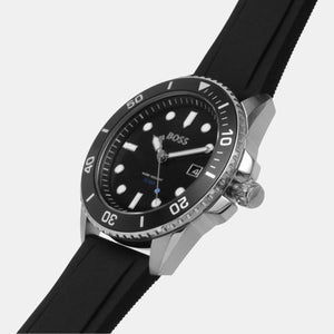 Ace Men Quartz Black Dial Analog Rubber Watch 1513913