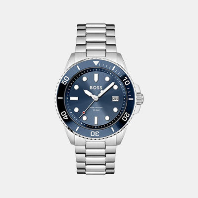 Ace Men Quartz Blue Dial Analog Stainless Steel Watch 1513916