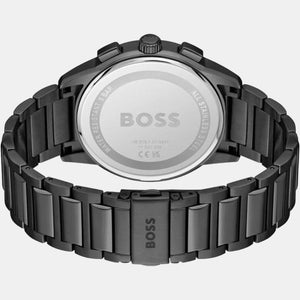 Dapper Men Quartz Black Dial Chronograph Stainless Steel Watch 1513929