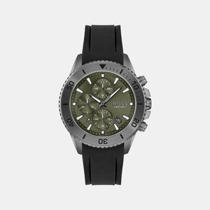 Admiral Men Quartz Green Dial Analog Rubber Watch 1513967