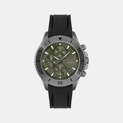 Admiral Men Quartz Green Dial Analog Rubber Watch 1513967