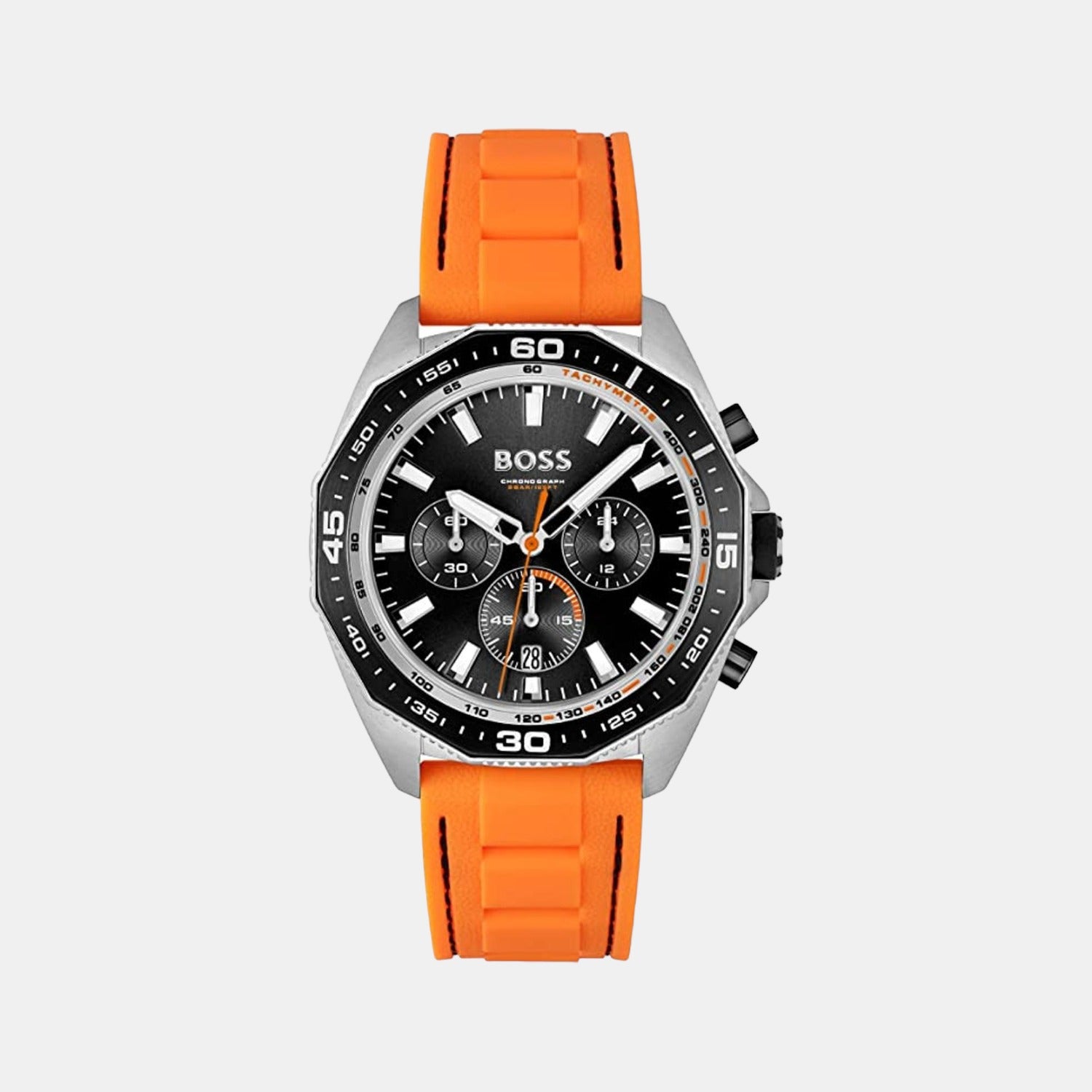 Energy Men Quartz Black Dial Analog Silicone Watch 1513970