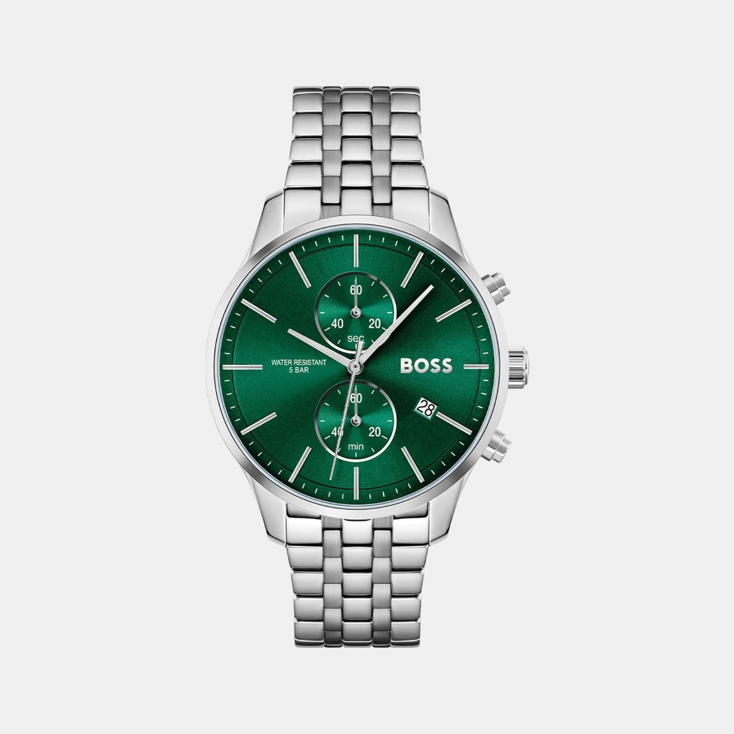 Associate Men Quartz Green Dial Chronograph Stainless Steel Watch 1513975