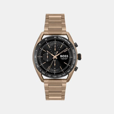 Center Court Men Quartz Black Dial Chronograph Stainless Steel Watch 1514027