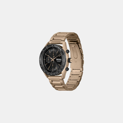 Center Court Men Quartz Black Dial Chronograph Stainless Steel Watch 1514027