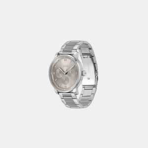 Contender Men Quartz Warm Grey Dial Multi-Function Stainless Steel Watch 1514127