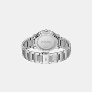 Contender Men Quartz Warm Grey Dial Multi-Function Stainless Steel Watch 1514127