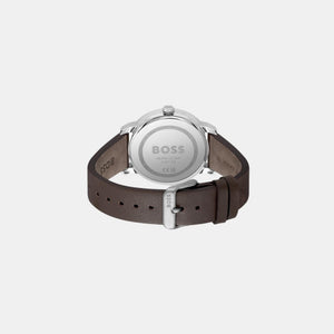 Dean Men Quartz Blue Dial Analog Leather Watch 1514160