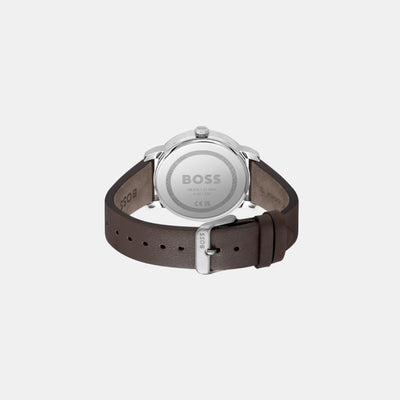 Dean Men Quartz Blue Dial Analog Leather Watch 1514160