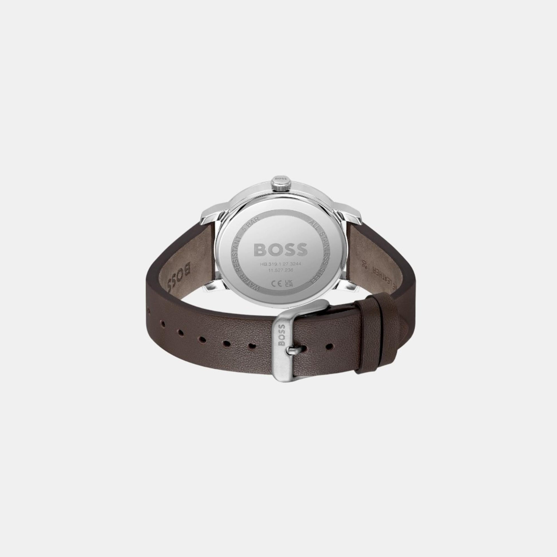 Dean Men Quartz Blue Dial Analog Leather Watch 1514160
