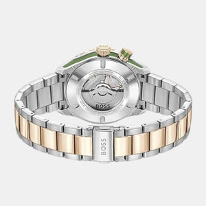 Bossmatic Men Automatic Green Dial Analog Stainless Steel Watch 1514181