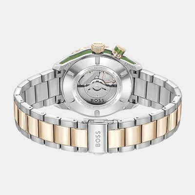 Bossmatic Men Automatic Green Dial Analog Stainless Steel Watch 1514181