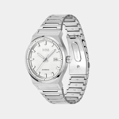 Candor Men Automatic White Dial Analog Stainless Steel Watch 1514186