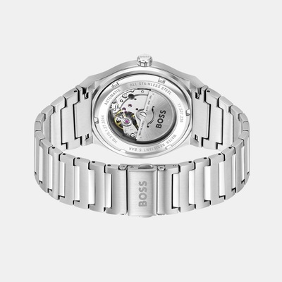 Candor Men Automatic White Dial Analog Stainless Steel Watch 1514186