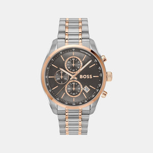 Grand Prix 44 Men Quartz Grey Dial Chronograph Stainless Steel Watch 1514252