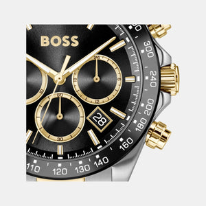 Hero 2.0 Men Quartz Black Dial Chronograph Stainless Steel Watch 1514269