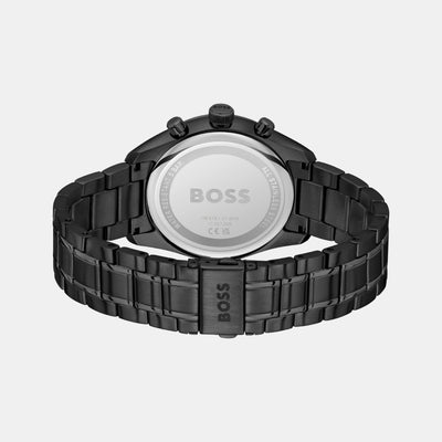 Grand Prix Men Quartz Black Dial Chronograph Stainless Steel Watch 1514298