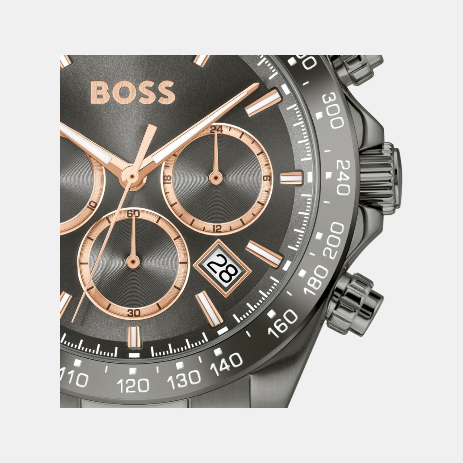 Hero 2.0 Men Quartz Grey Dial Chronograph Stainless Steel Watch 1514299