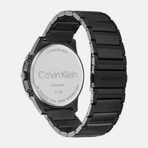 Ck Impressive Men Quartz Black Dial Chronograph Stainless Steel Watch 25200295