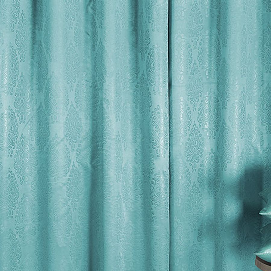 RAW UMBER JACQUARD BLACKOUT CURTAINS﻿ -2063
