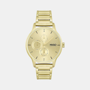 Bounce Men Quartz Gold Dial Chronograph Stainless Steel Watch 1530214