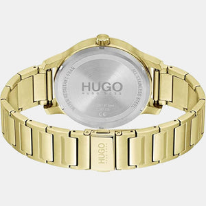 Bounce Men Quartz Gold Dial Chronograph Stainless Steel Watch 1530214