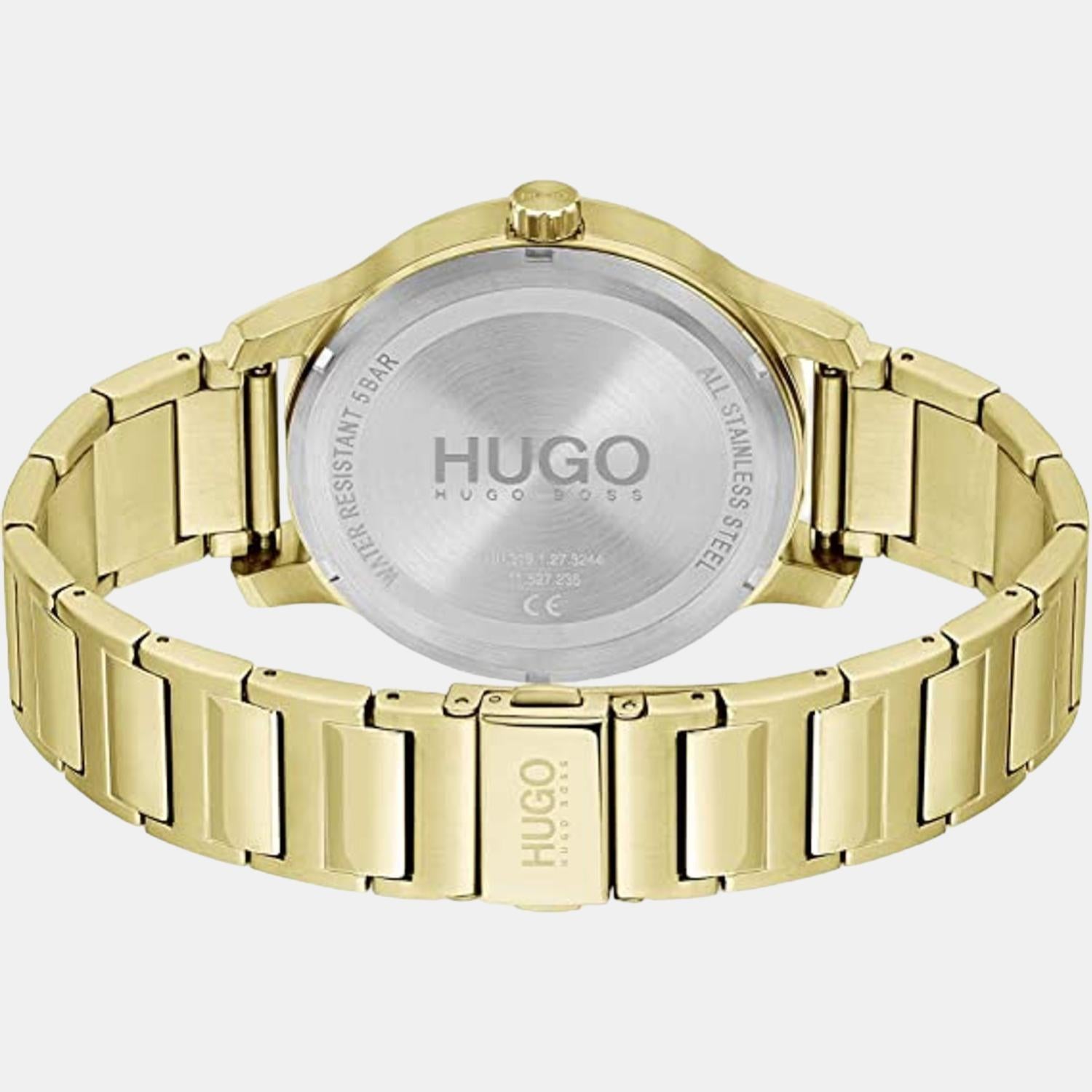 Bounce Men Quartz Gold Dial Chronograph Stainless Steel Watch 1530214