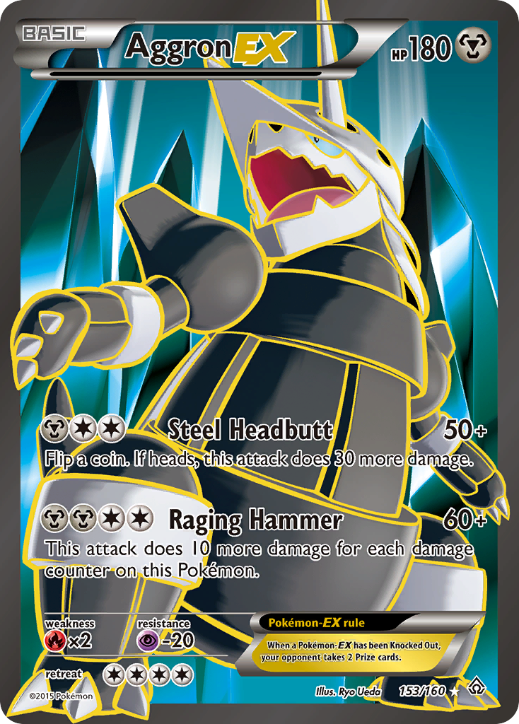 Aggron-EX - 153/160 - Rare Ultra