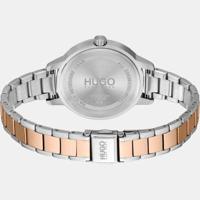 Friend Women Quartz Rose Gold Dial Analog Stainless Steel Watch 1540106