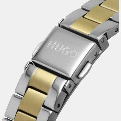 Edgy Women Quartz Grey Dial Chronograph Stainless Steel Watch 1540112