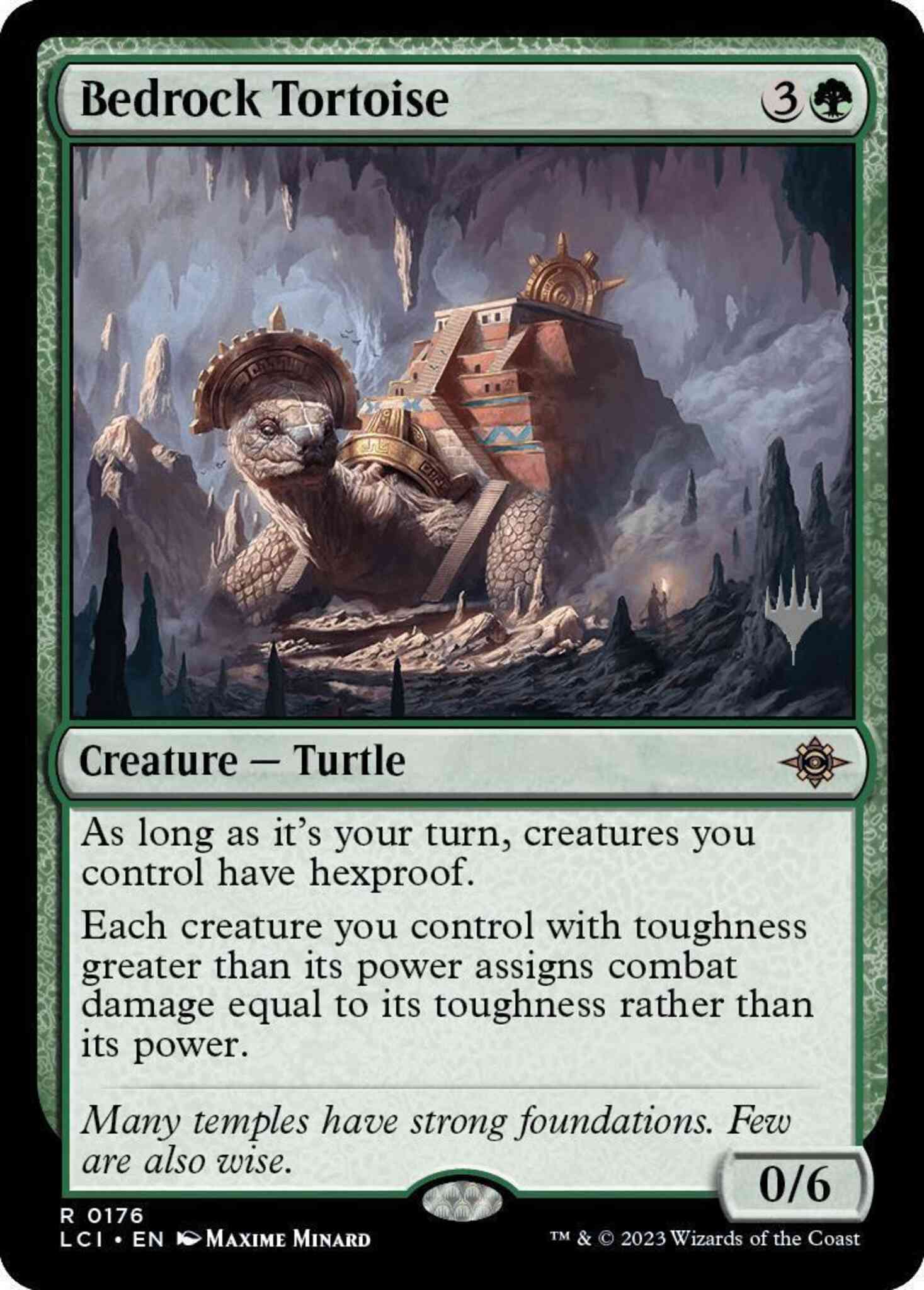 Bedrock Tortoise [176p] [Promo Pack] [The Lost Caverns of Ixalan: Promos] [Non-Foil]