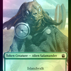 Alien Token (02) // Alien Salamander Token (16) [Universes Beyond: Doctor Who: Tokens] [Foil]