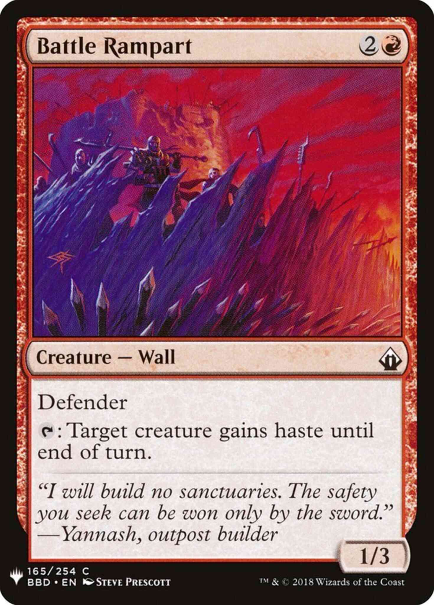 Battle Rampart [BBD-165] [The List] [Non-Foil]