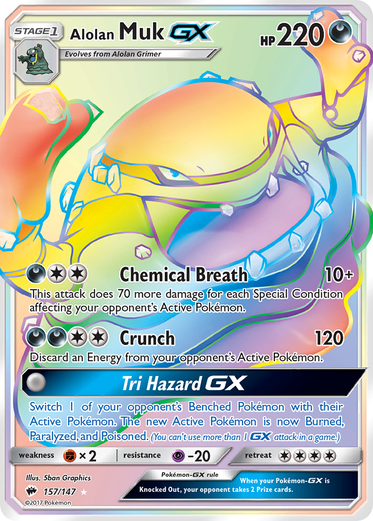 Alolan Muk-GX - 157/147 - Rare Secret