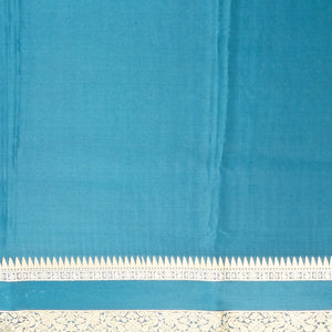 Cream & peach striped with zari design Mysore silk saree, jaal design border & intricate pallu