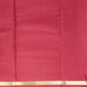 white & yellow mysore silk saree with contrast zair design border