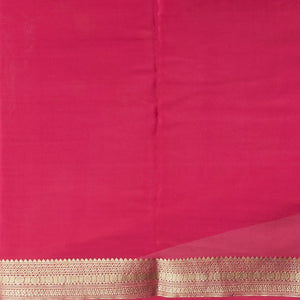 Pink mysore silk saree with intricate zari design border