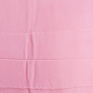 Pink pure chifon saree with self zari border