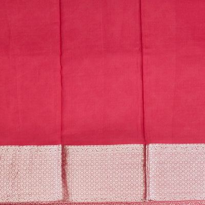 marron ogee patern pure crepe saree with self argyle design border