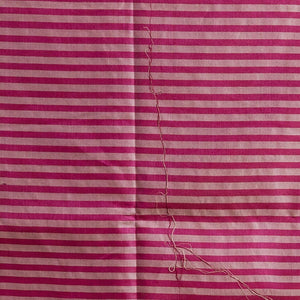 Red leaf vine design tussar silk saree with self zari design border