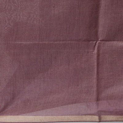 Purple geometric motifs tussar silk saree with self zari border