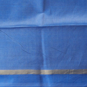 Blue intricate design tusser silk saree  with self zari border