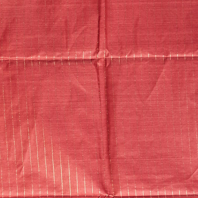 Borderless maroon all over animal motifs tusser silk saree