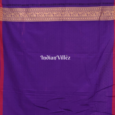 Blue Green Banarasi Handloom Silk Saree