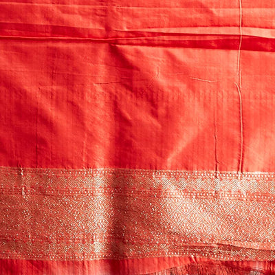 Black floral jacquard banaras silk saree with self intricate zari border